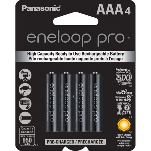 Eneloop Pro AAA Batteries | Rechargeable Batteries 3 Eneloop Pro AAA Batteries | Rechargeable Batteries