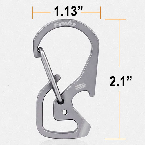 Accessories Fenix ALB-20 Titanium Snap Hook | Authorized Distributor 4 Accessories Fenix ALB-20 Titanium Snap Hook | Authorized Distributor - Image 2