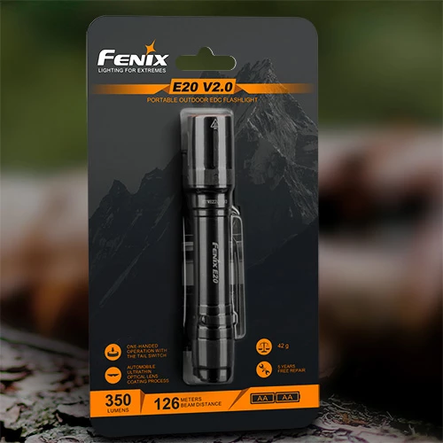 Boating Flashlights Fenix E20 V2.0 High Performance AA Flashlight | Fenix Distributor 7 Boating Flashlights Fenix E20 V2.0 High Performance AA Flashlight | Fenix Distributor - Image 5