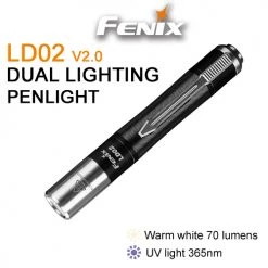 Camping Fenix LD02 V.2 Flashlight With Neutral White And UV LED