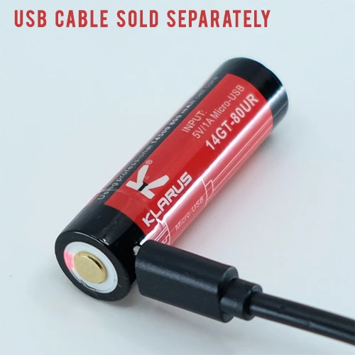 Batteries Klarus 14500 USB Battery 14GT-80UR | Klarus Distributor 4 Batteries Klarus 14500 USB Battery 14GT-80UR | Klarus Distributor - Image 2