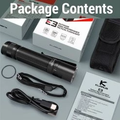 Boating Flashlights Klarus E3 High Performance Flashlight | 2200 Lumens -Cheap Brightguy Store Klarus E3 High Performance Flashlight 8 600x600 1