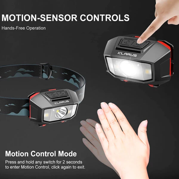 Automotive Repair Flashlights Klarus HM2 Motion Control Headlamp | Authorized Distributor 8 Automotive Repair Flashlights Klarus HM2 Motion Control Headlamp | Authorized Distributor - Image 6