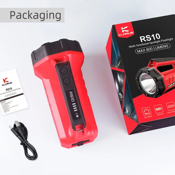 Boating Flashlights Klarus RS10 USB-C Rechargeable Spotlight And Floodlight | 800 Lumens 4 Boating Flashlights Klarus RS10 USB-C Rechargeable Spotlight And Floodlight | 800 Lumens - Image 2