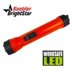 Industrial Flashlights Koehler BrightStar Worksafe 2224 LED Flashlight | Intrinsically Safe