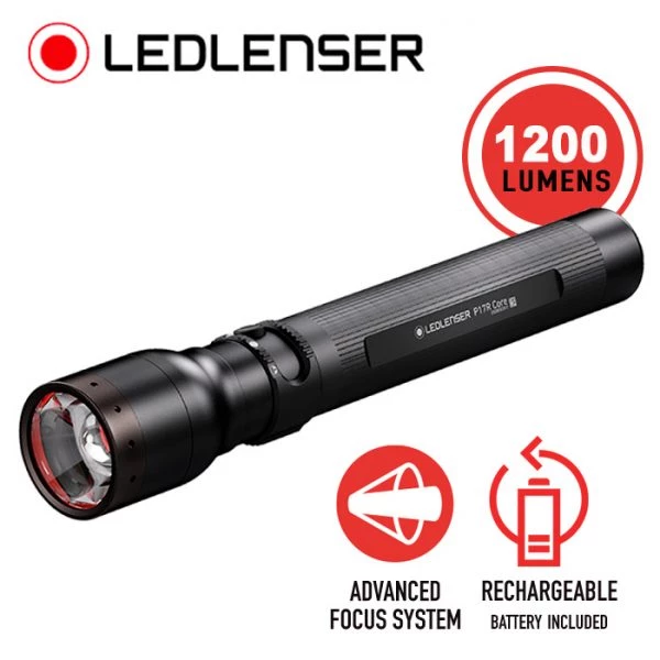 Bright Flashlights LEDLenser P17R Core Rechargeable Flashlight | 1200 Lumens 3 Bright Flashlights LEDLenser P17R Core Rechargeable Flashlight | 1200 Lumens