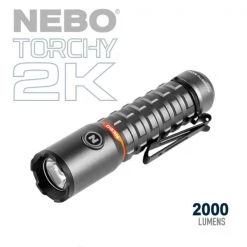 Automotive Repair Flashlights NEBO Torchy 2K Rechargeable Flashlight | 2000 Lumens