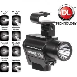 Fire Nightstick Helmet-Mounted Dual-Light With Spot And Flood Lighting, NSP-4650B