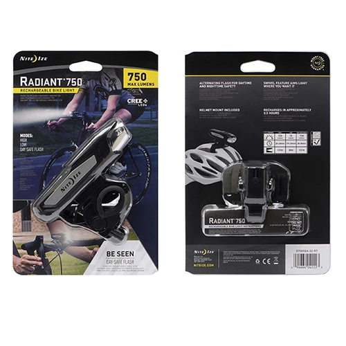 Cycling Flashlights And Headlamps Nite Ize Radiant® 750 USB Rechargeable Bike Light | 750 Lumens 5 Cycling Flashlights And Headlamps Nite Ize Radiant® 750 USB Rechargeable Bike Light | 750 Lumens - Image 3