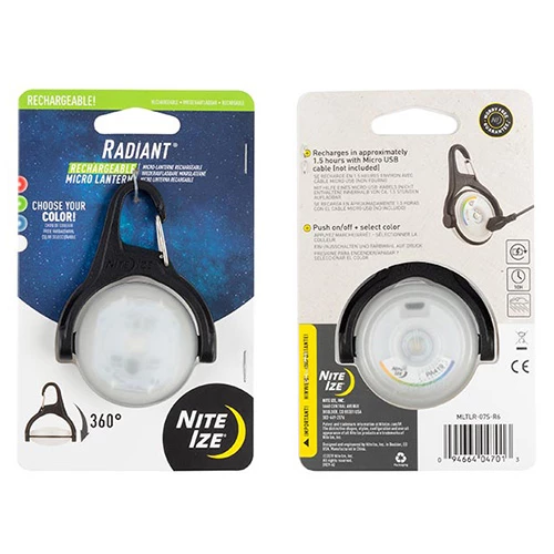 Boating Flashlights Nite Ize Radiant Rechargeable Micro Lantern | Distributor 4 Boating Flashlights Nite Ize Radiant Rechargeable Micro Lantern | Distributor - Image 2