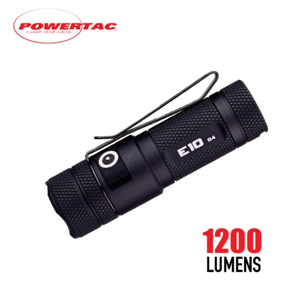 Automotive Repair Flashlights Powertac E10 G4 Pocket Light | 1200 Lumens 3 Automotive Repair Flashlights Powertac E10 G4 Pocket Light | 1200 Lumens