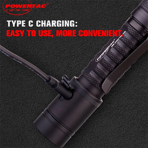 Boating Flashlights Powertac E11-G2 Compact Rechargeable Flashlight | 1,300 Lumens 6 Boating Flashlights Powertac E11-G2 Compact Rechargeable Flashlight | 1,300 Lumens - Image 4