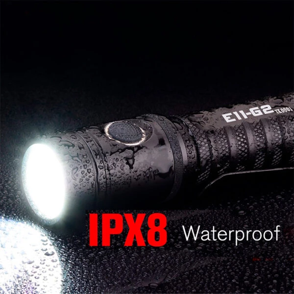 Boating Flashlights Powertac E11-G2 Compact Rechargeable Flashlight | 1,300 Lumens 7 Boating Flashlights Powertac E11-G2 Compact Rechargeable Flashlight | 1,300 Lumens - Image 5