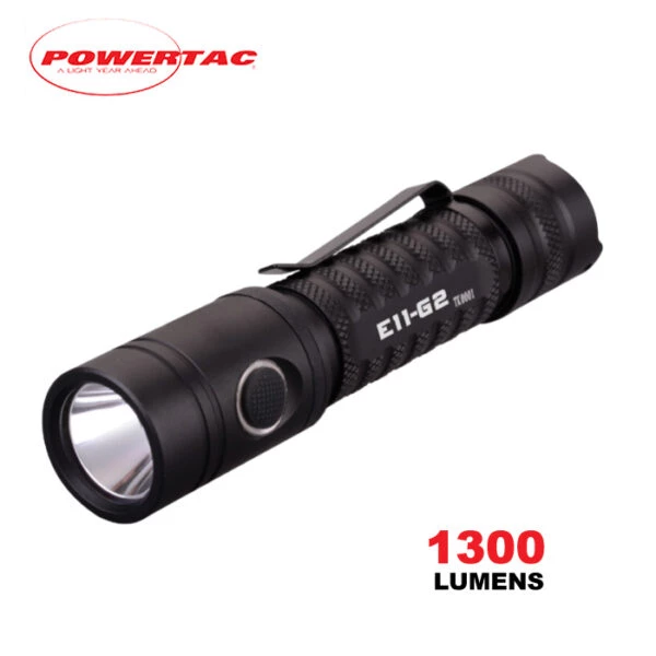 Boating Flashlights Powertac E11-G2 Compact Rechargeable Flashlight | 1,300 Lumens 3 Boating Flashlights Powertac E11-G2 Compact Rechargeable Flashlight | 1,300 Lumens