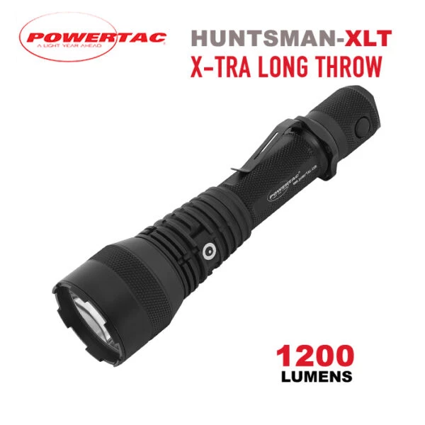 Boating Flashlights Powertac Huntsman XLT Extra Long Throw Flashlight | 1,000 Meters 3 Boating Flashlights Powertac Huntsman XLT Extra Long Throw Flashlight | 1,000 Meters